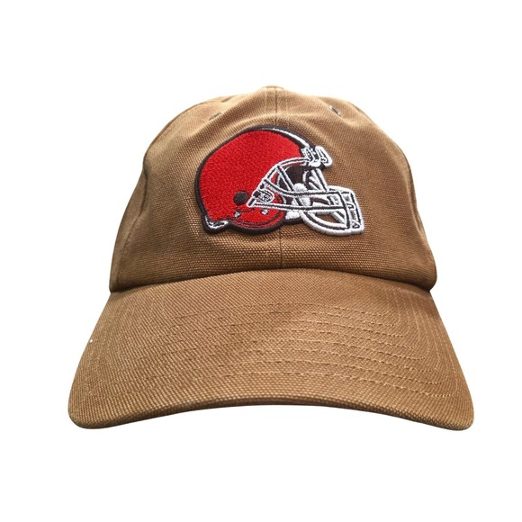 Cleveland‎ Browns Carhartt x '47 Hitch Adjustable Strapback Hat NFL Men's Cap - Picture 2 of 8